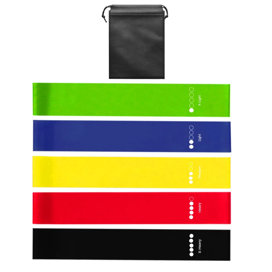 🏋️ Resistance Bands Set – Home Workout, Pilates, Yoga & Strength Training