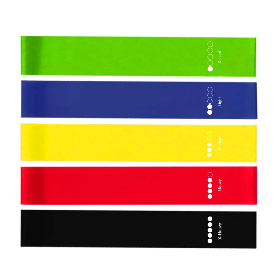 🏋️ Resistance Bands Set – Home Workout, Pilates, Yoga & Strength Training