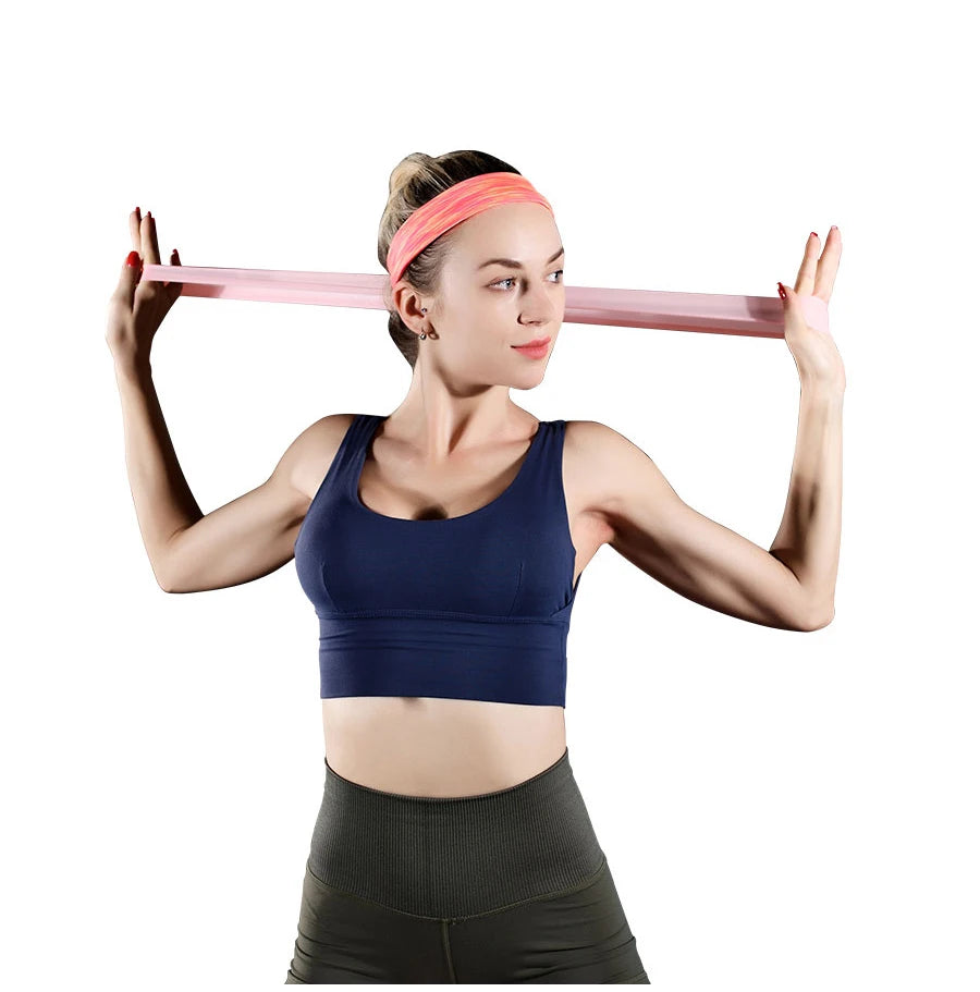 🏋️ Resistance Bands Set – Home Workout, Pilates, Yoga & Strength Training