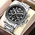 ⌚ LIGE Premium Men’s Watch – Luxury Chronograph & Water Resistant