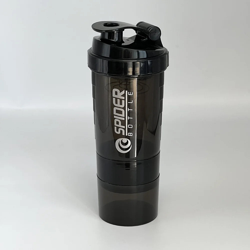 🥤 Premium 3-Compartment Shaker Bottle – Training & Hydration