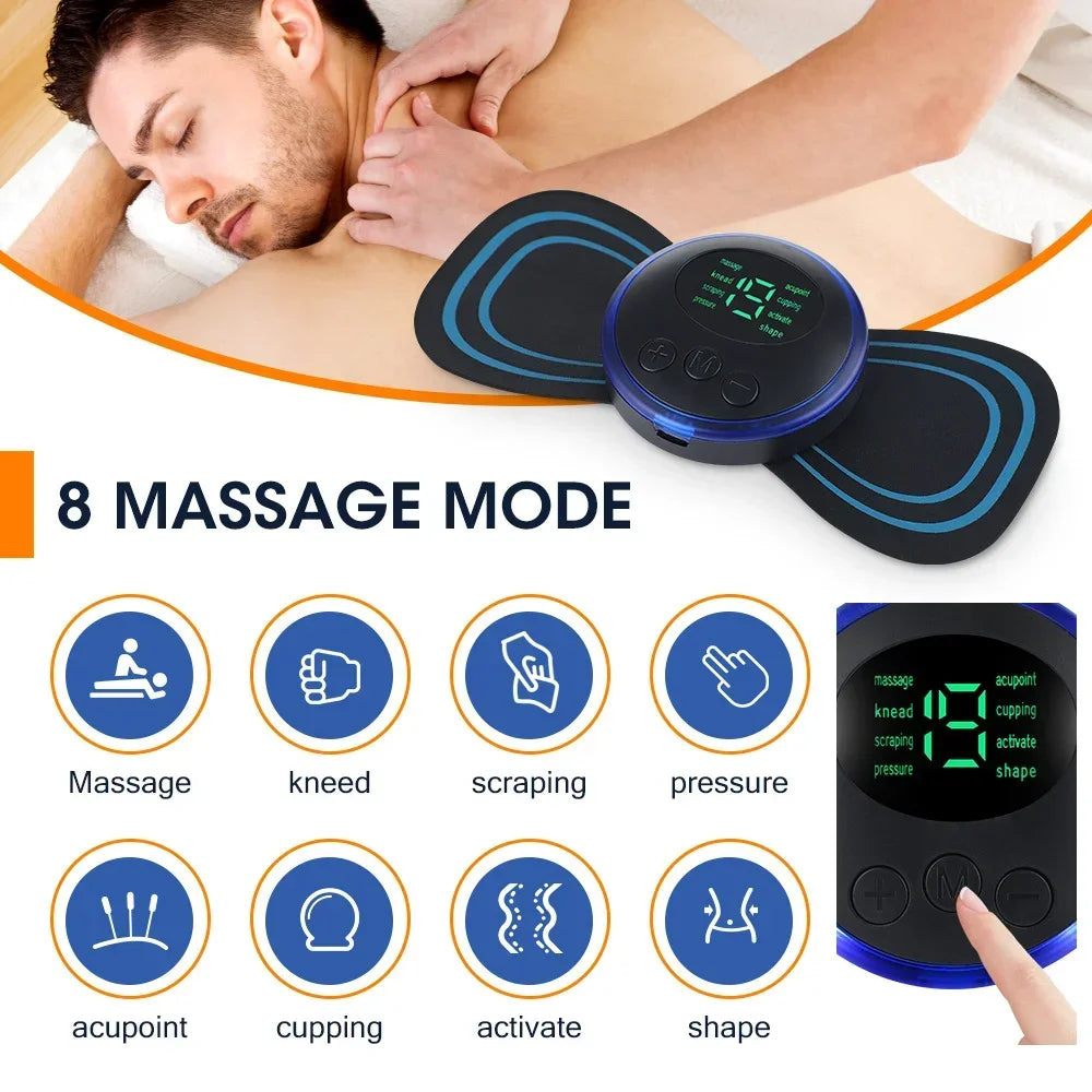 ⚡ EMS Electric Neck Massager – Muscle Stimulation & Full Body Relief