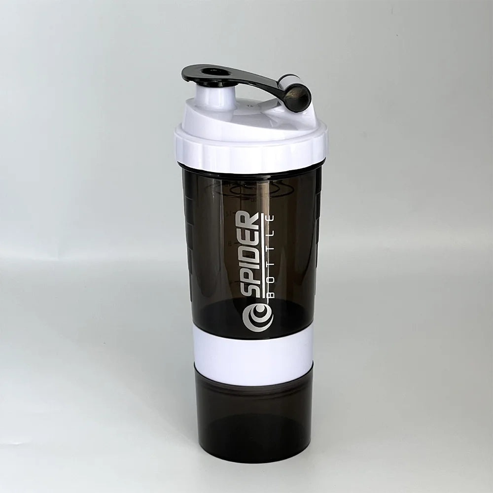 🥤 Premium 3-Compartment Shaker Bottle – Training & Hydration