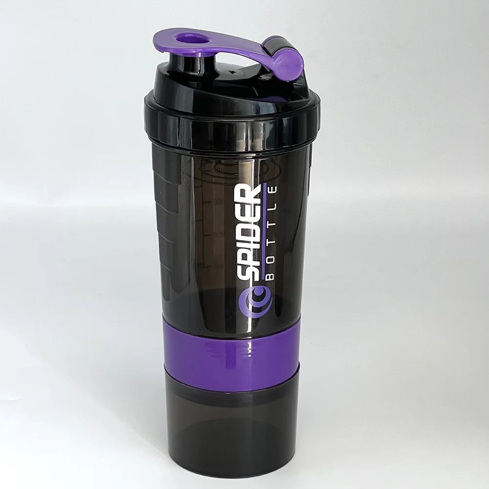🥤 Premium 3-Compartment Shaker Bottle – Training & Hydration
