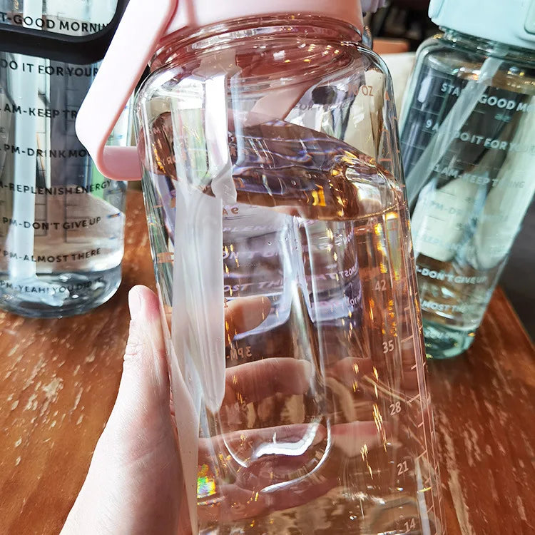 Fitness 2L Water Bottle with Straw – Portable and Perfect for an Active Lifestyle
